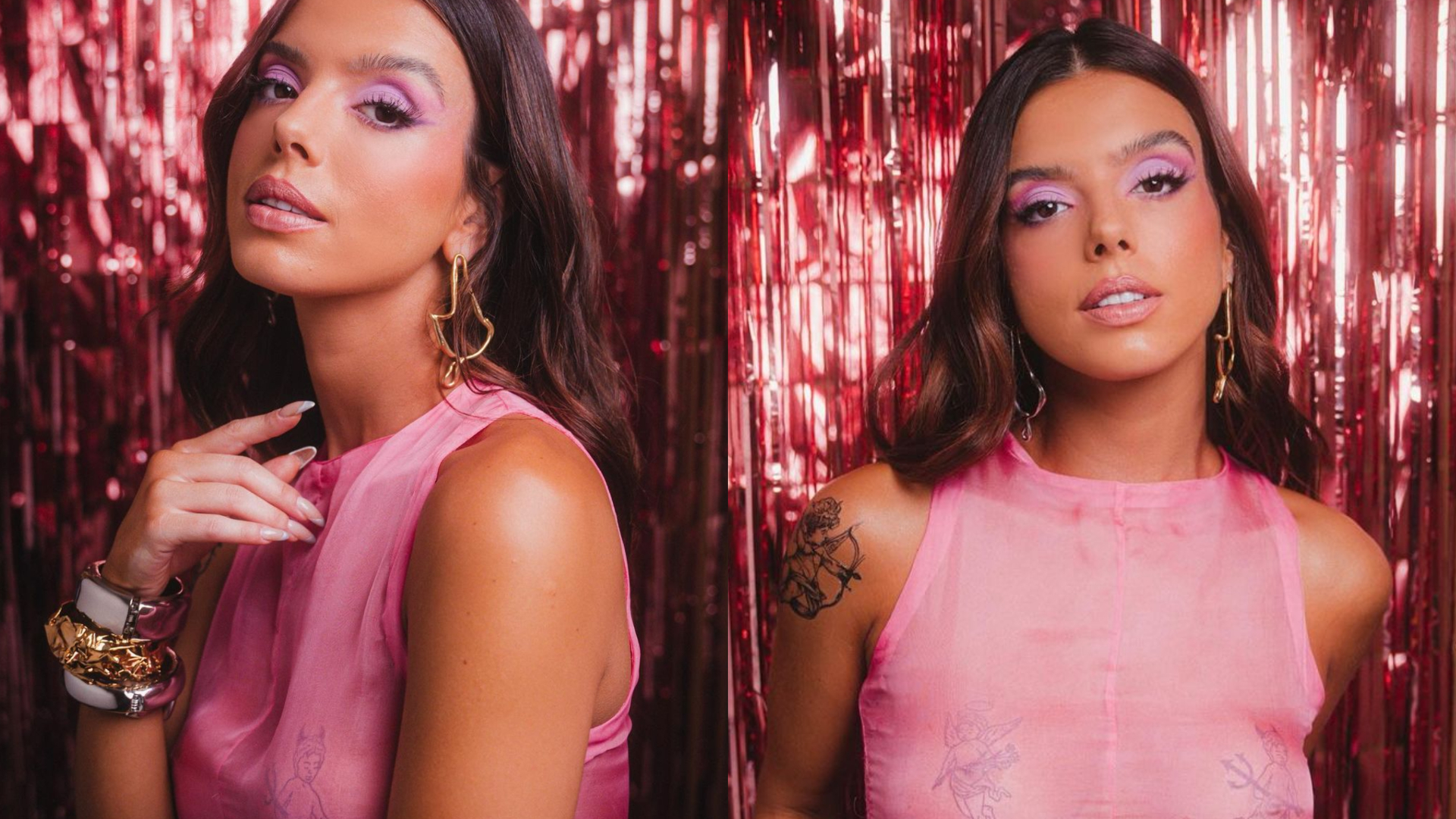 Sem sutiã, Giovanna Lancellotti deixa calcinha à mostra em look transparente