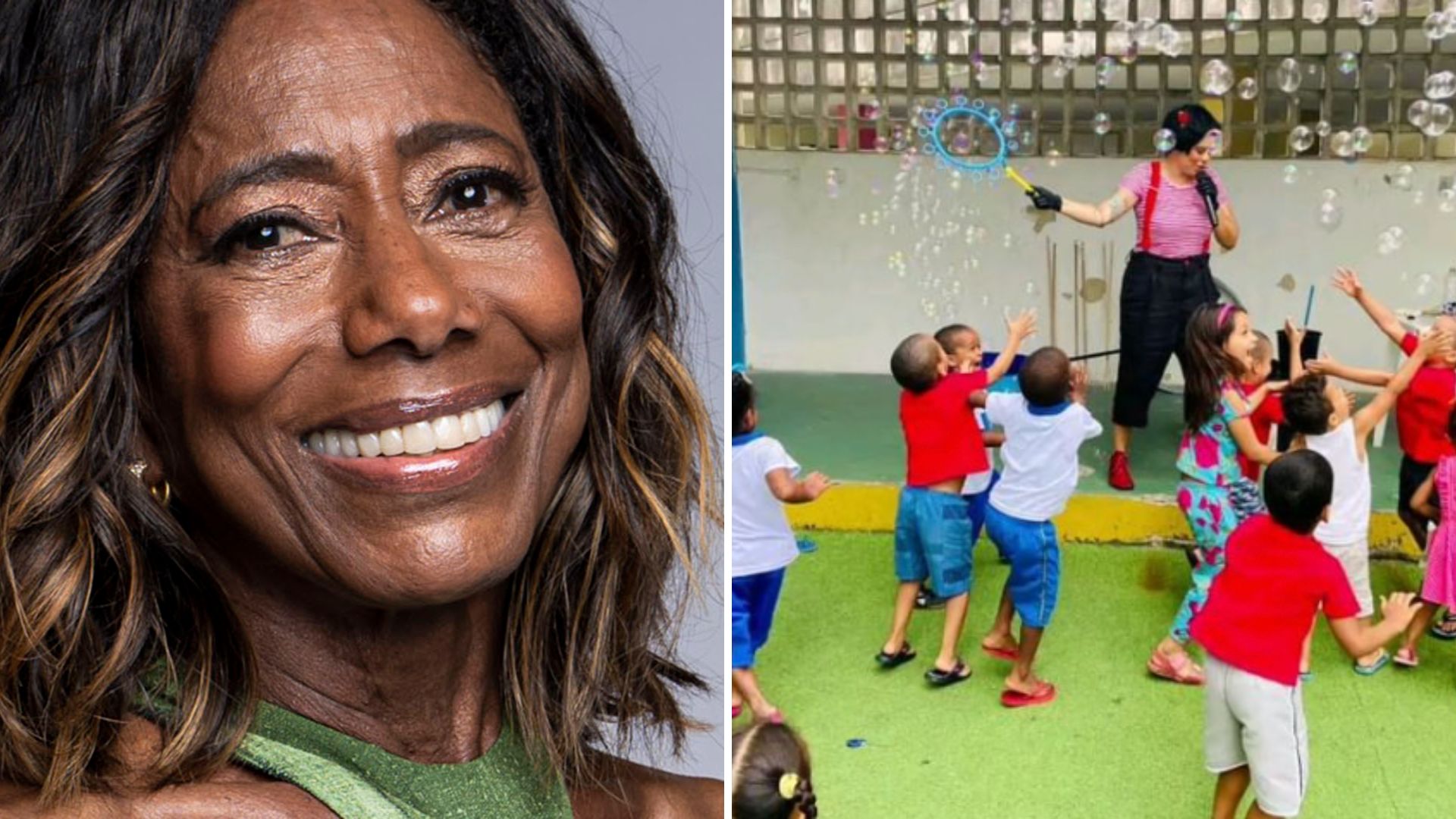 Glória Maria ganha homenagem singela da instituição em que adotou as filhas: “Carinho”