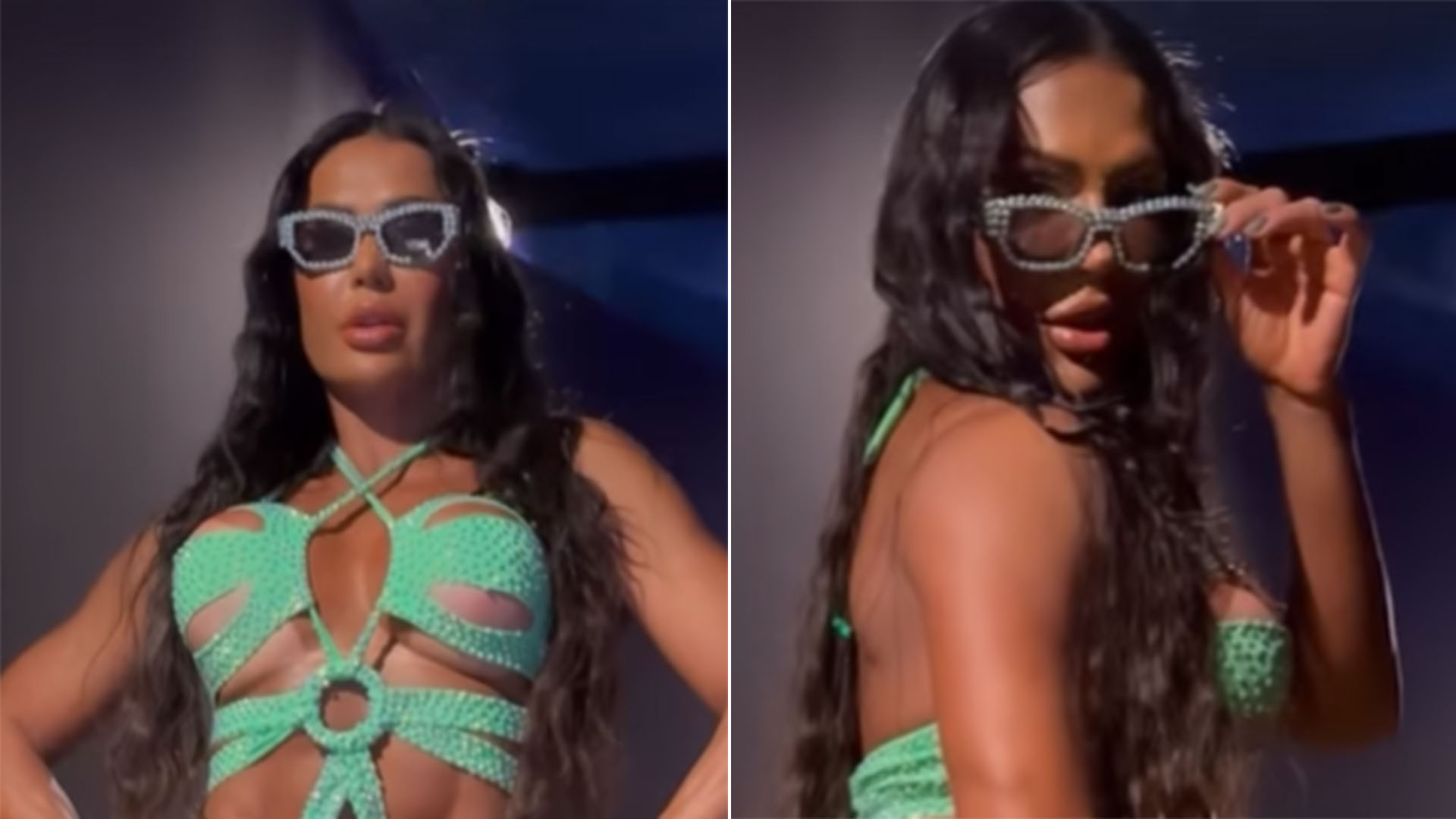 Gracyanne Barbosa esconde apenas o essencial em body cavadíssimo