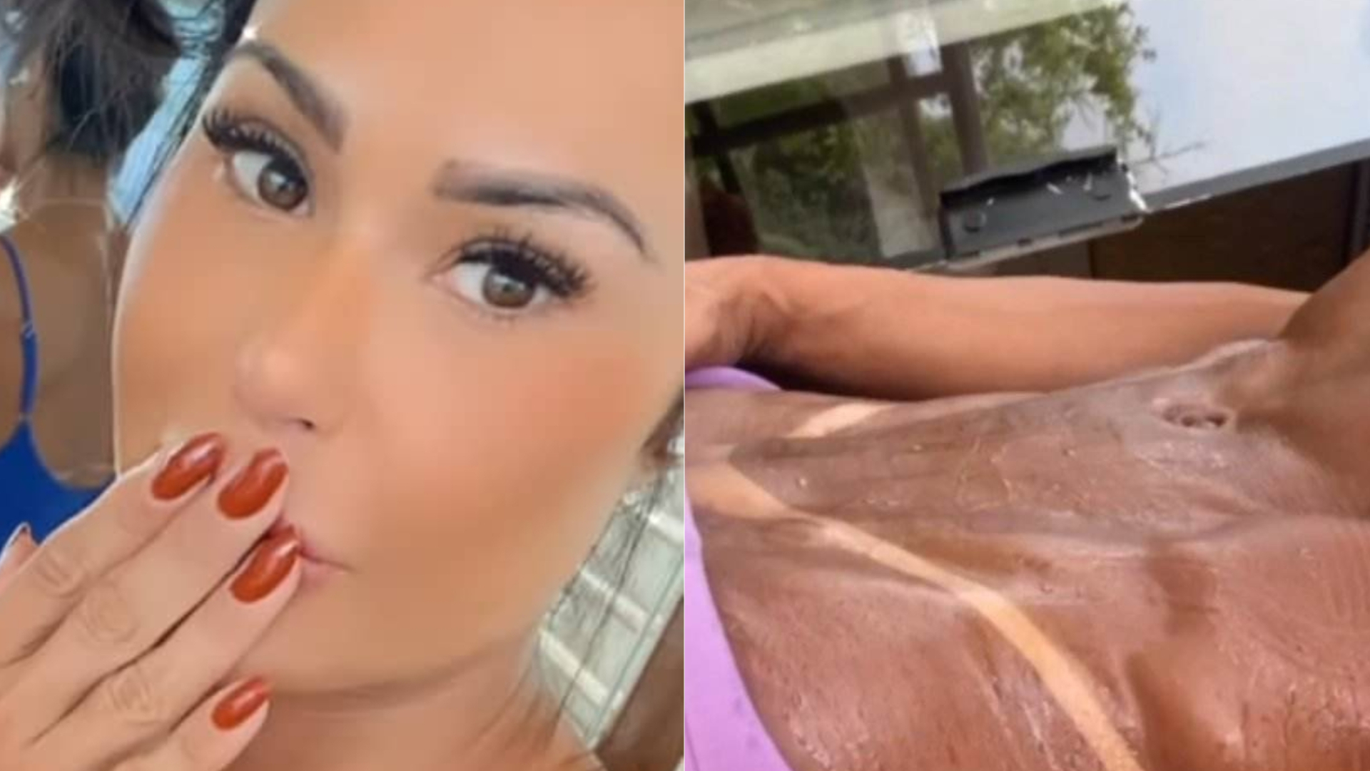 Gracyanne Barbosa abaixa a calça e revela parte íntima bronzeada