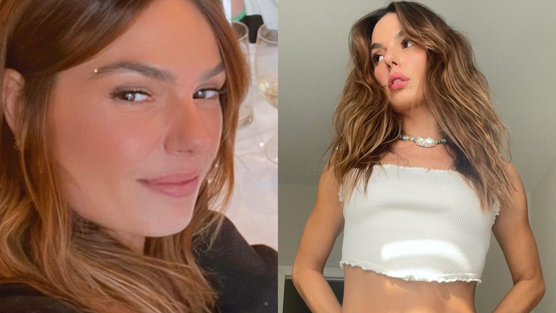 Isis Valverde esbanja beleza e exibe barriguinha ao posar de jeans e cropped: ”Quanta beleza”