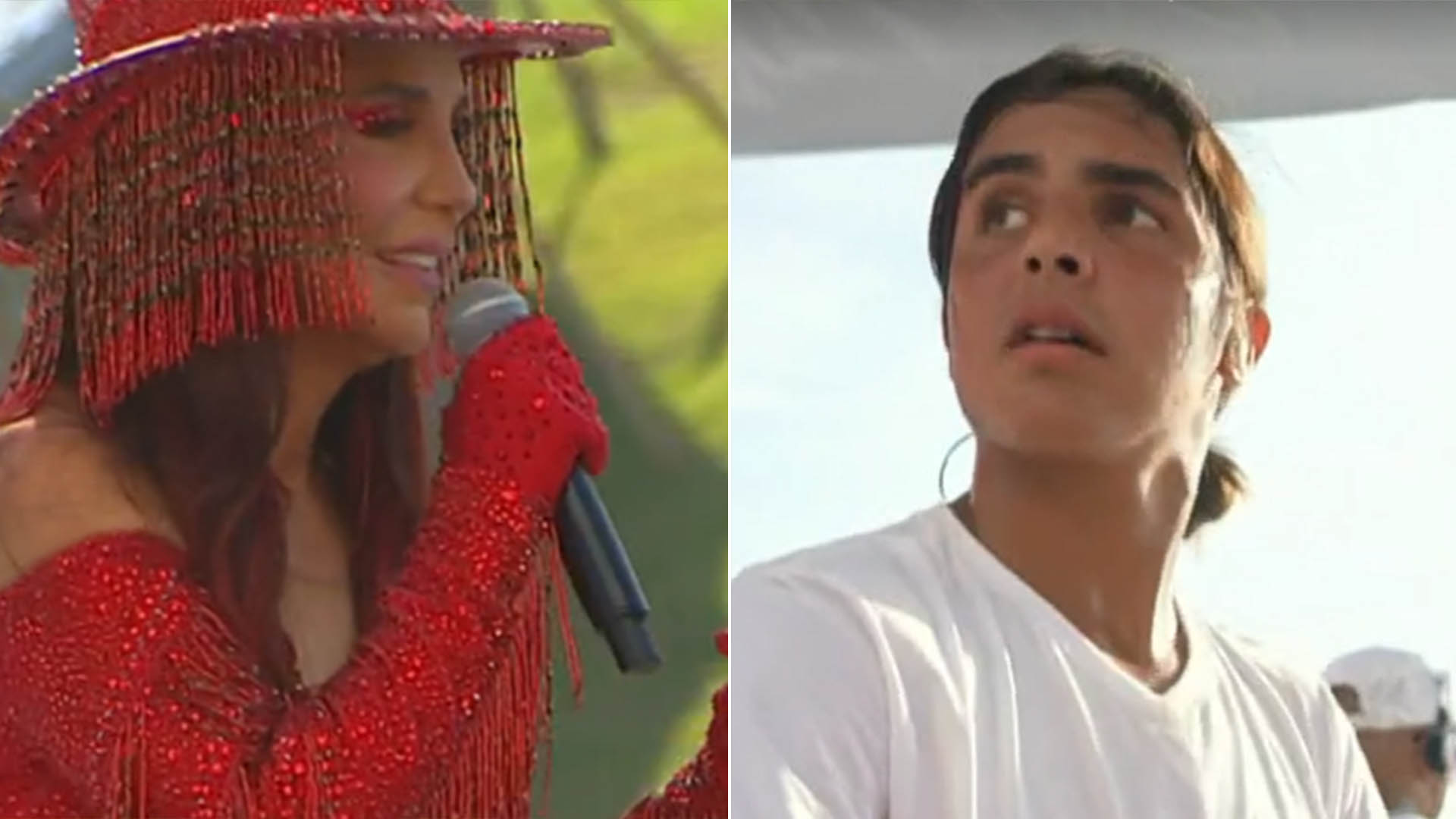Filho de Ivete Sangalo esbanja talento ao tocar no trio elétrico da mãe