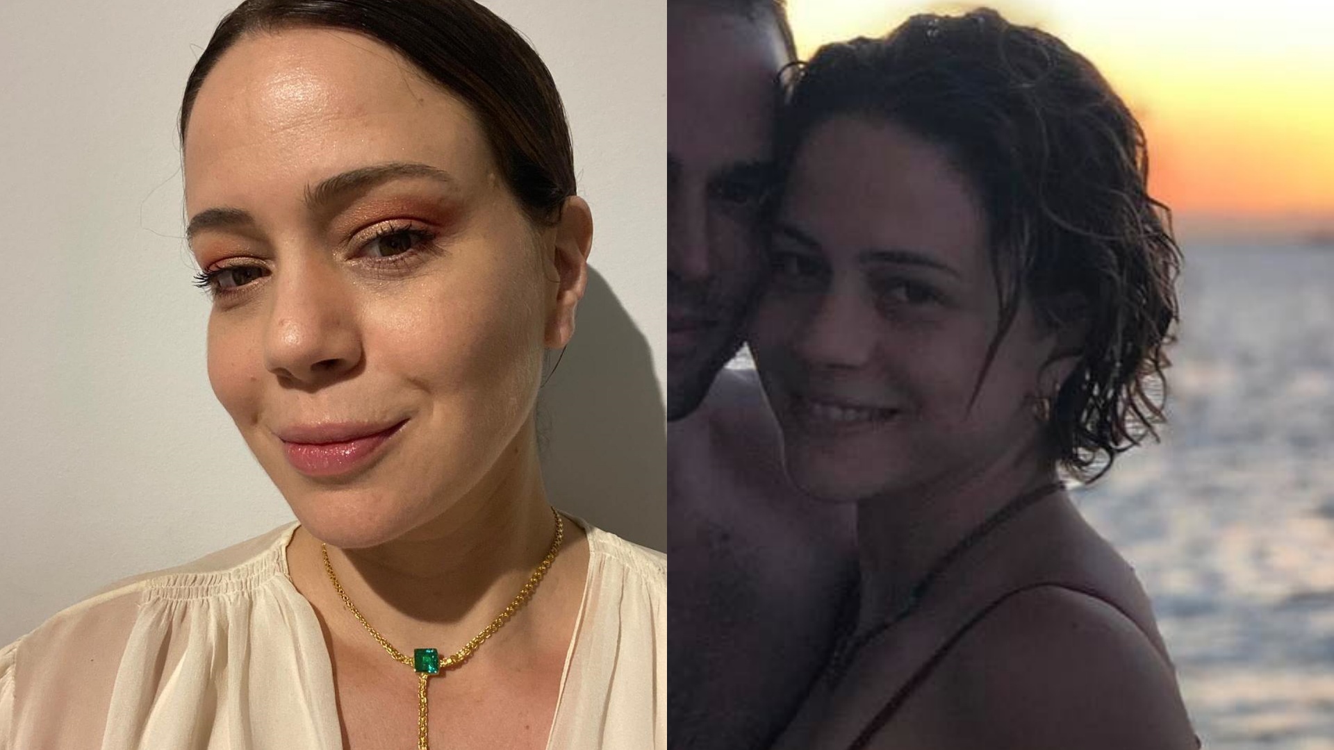 Leandra Leal surge em clique raro ao lado do marido e se declara: “Viva o amor”