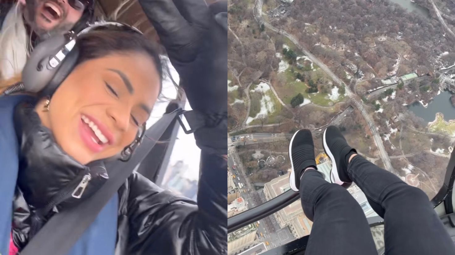 Lexa leva bronca da mãe por conta de um passeio radical de helicóptero Nova York