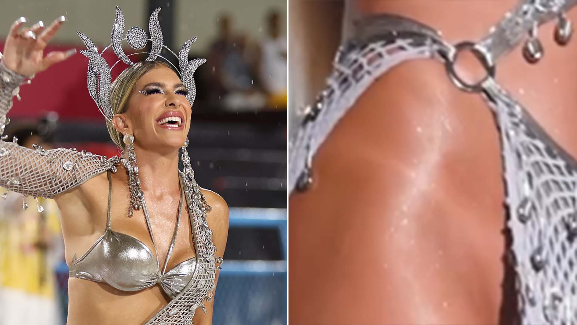 Lore Improta quase mostra demais em fantasia ousada para o carnaval