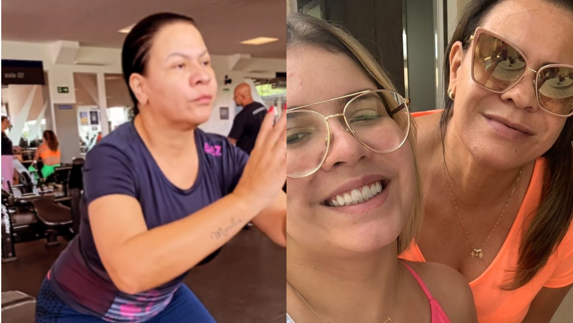 Aos 54 anos, mãe de Marília Mendonça surpreende ao pegar pesado em treino: ”Força”
