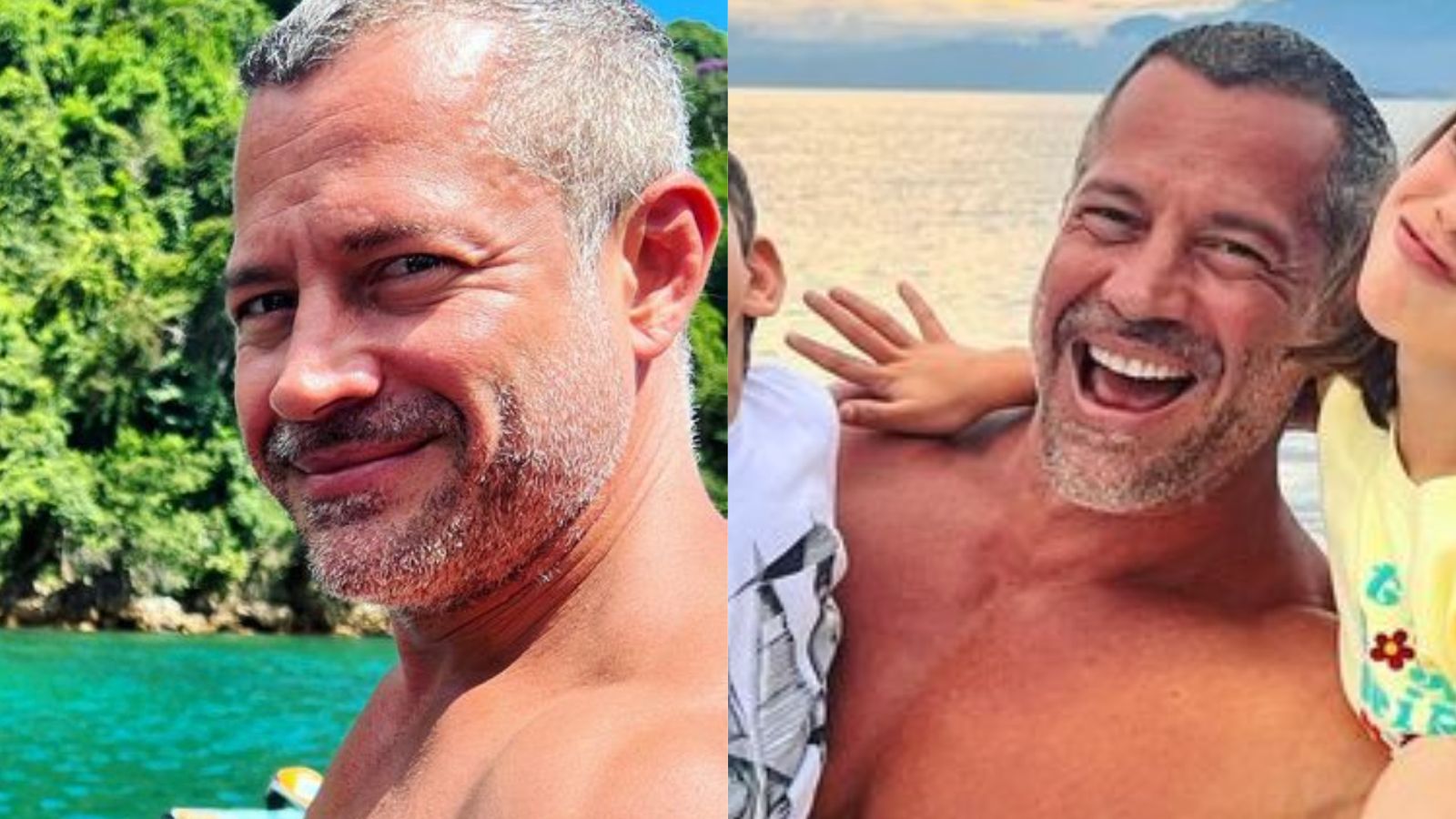 Discreto, Malvino Salvador encanta com cliques raros de viagem com a família