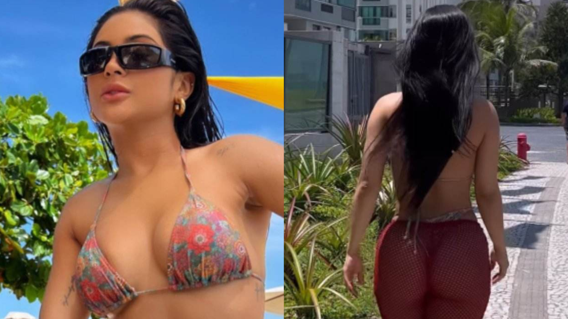 De biquíni, Mileide Mihaile ostenta cinturinha desenhada e bumbum avantajado após lipo