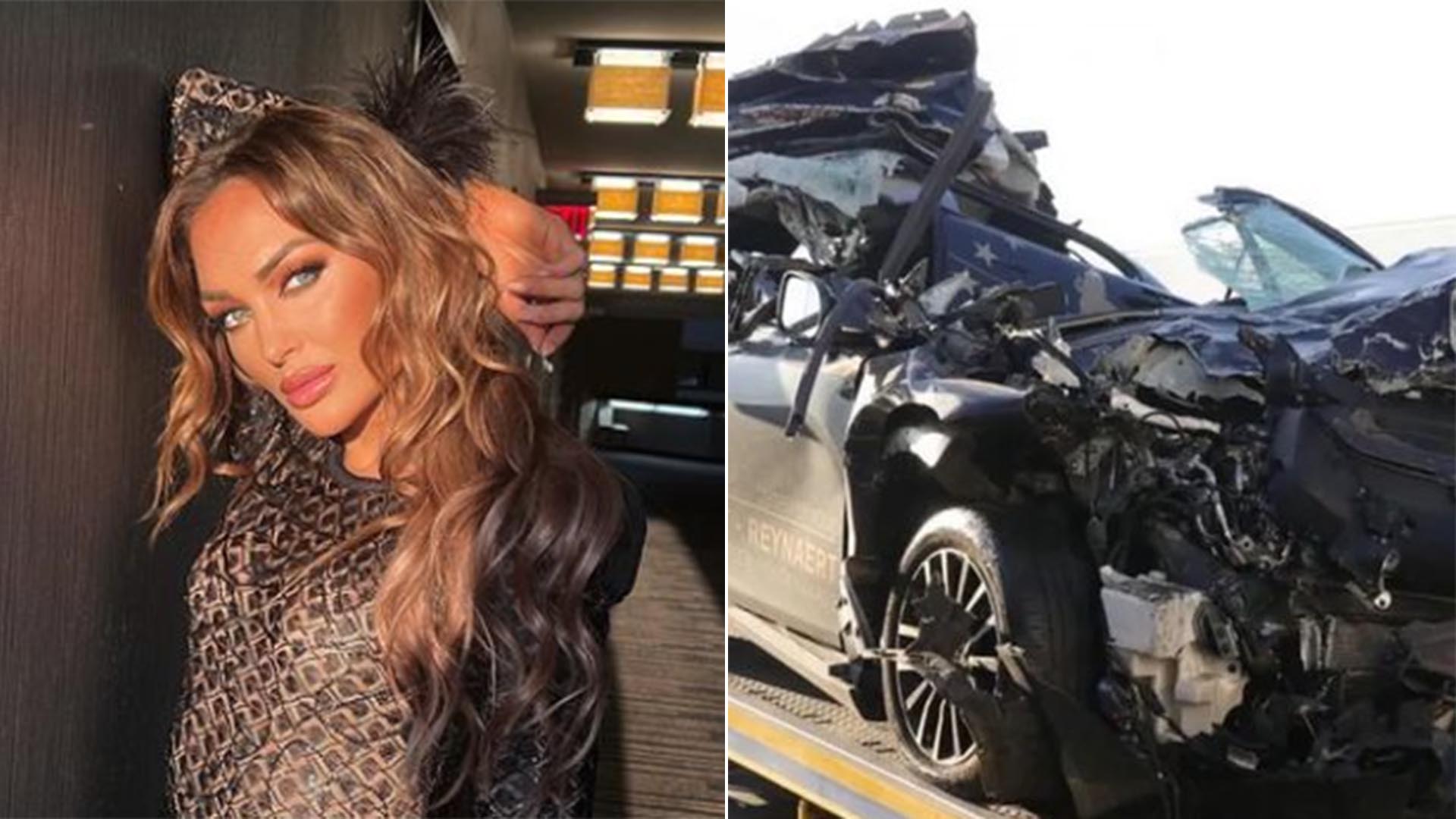 Miss Bélgica 2022 fica presa nas ferragens em grave acidente de carro