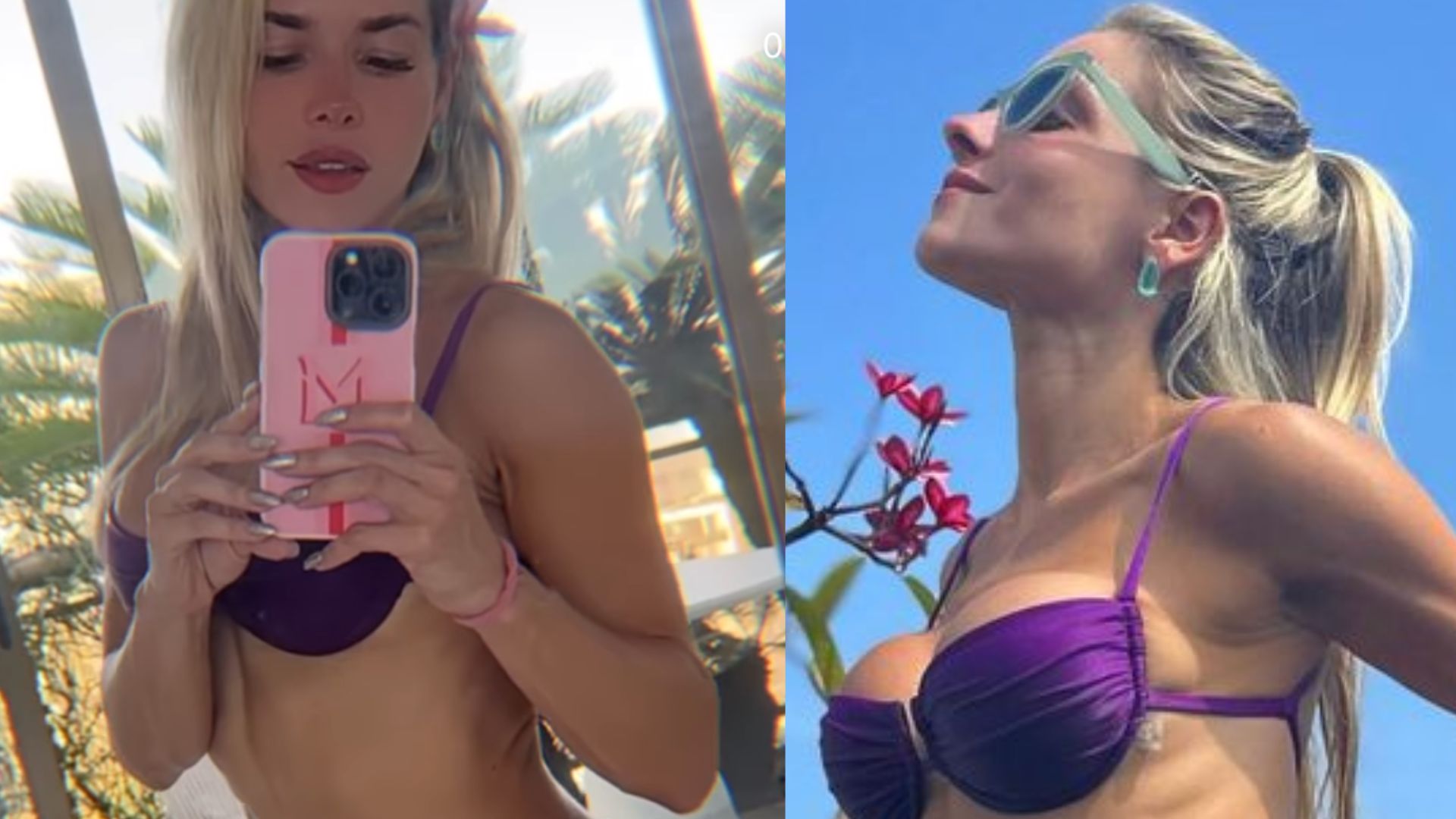 Monique Alfradique escandaliza de fio-dental ao posar para cliques de frente e verso: “Que arquitetura!”