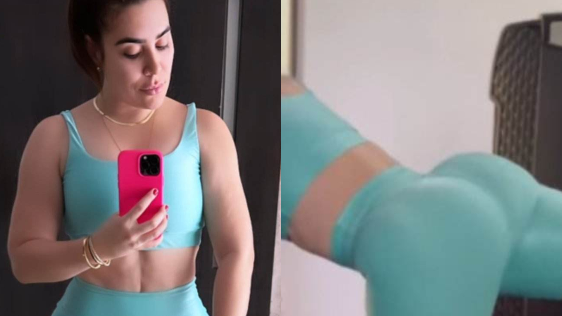 De look colado, Naiara Azevedo exibe bumbum empinado na academia
