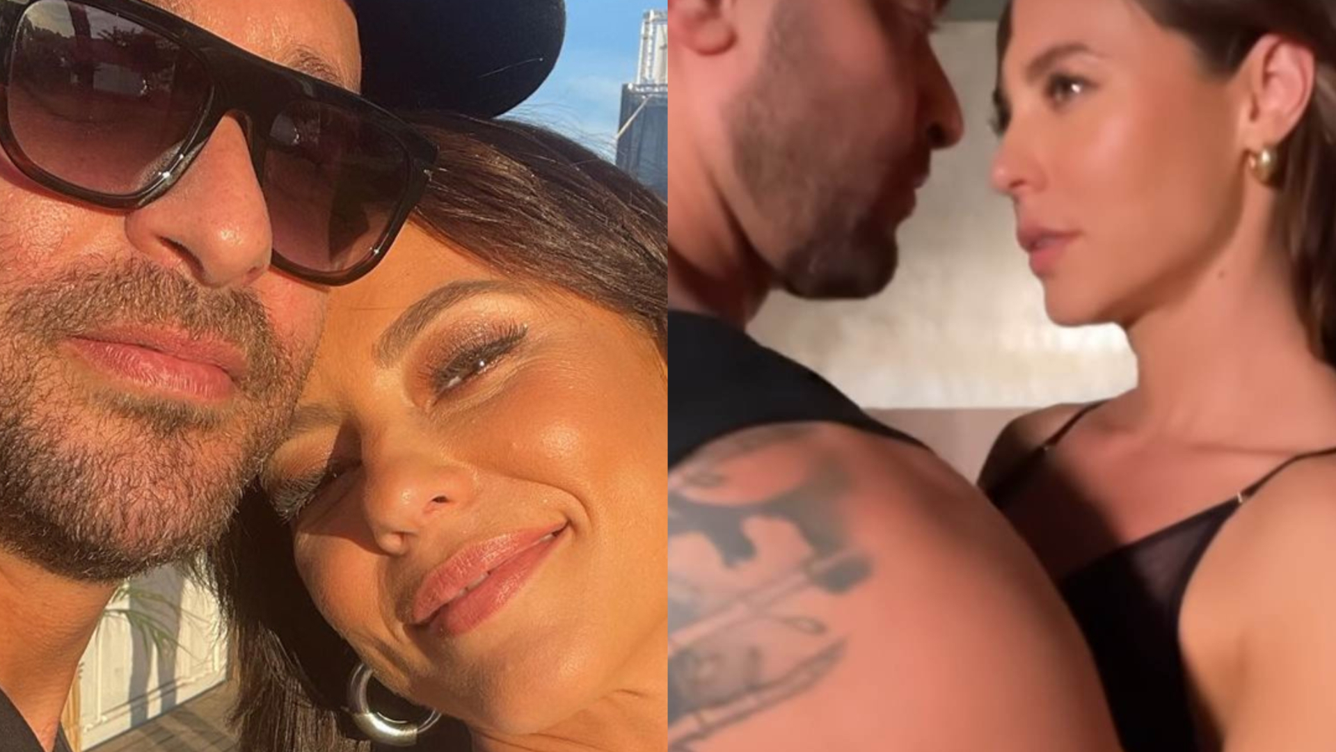 De camisola, Paolla Oliveira surge em clima quente com Diogo Nogueira: ”Gostosos”