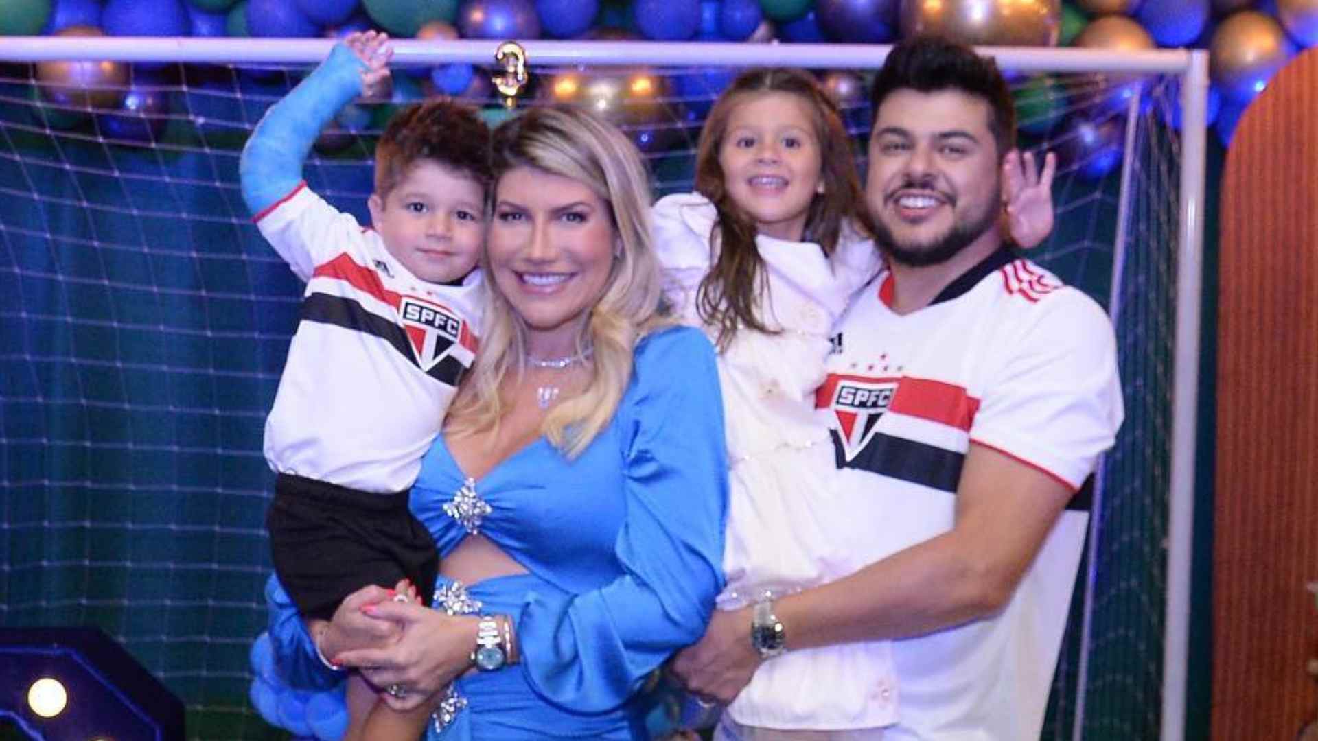 Cristiano e Paula Vaccari comemoram aniversário do filho com festa luxuosa