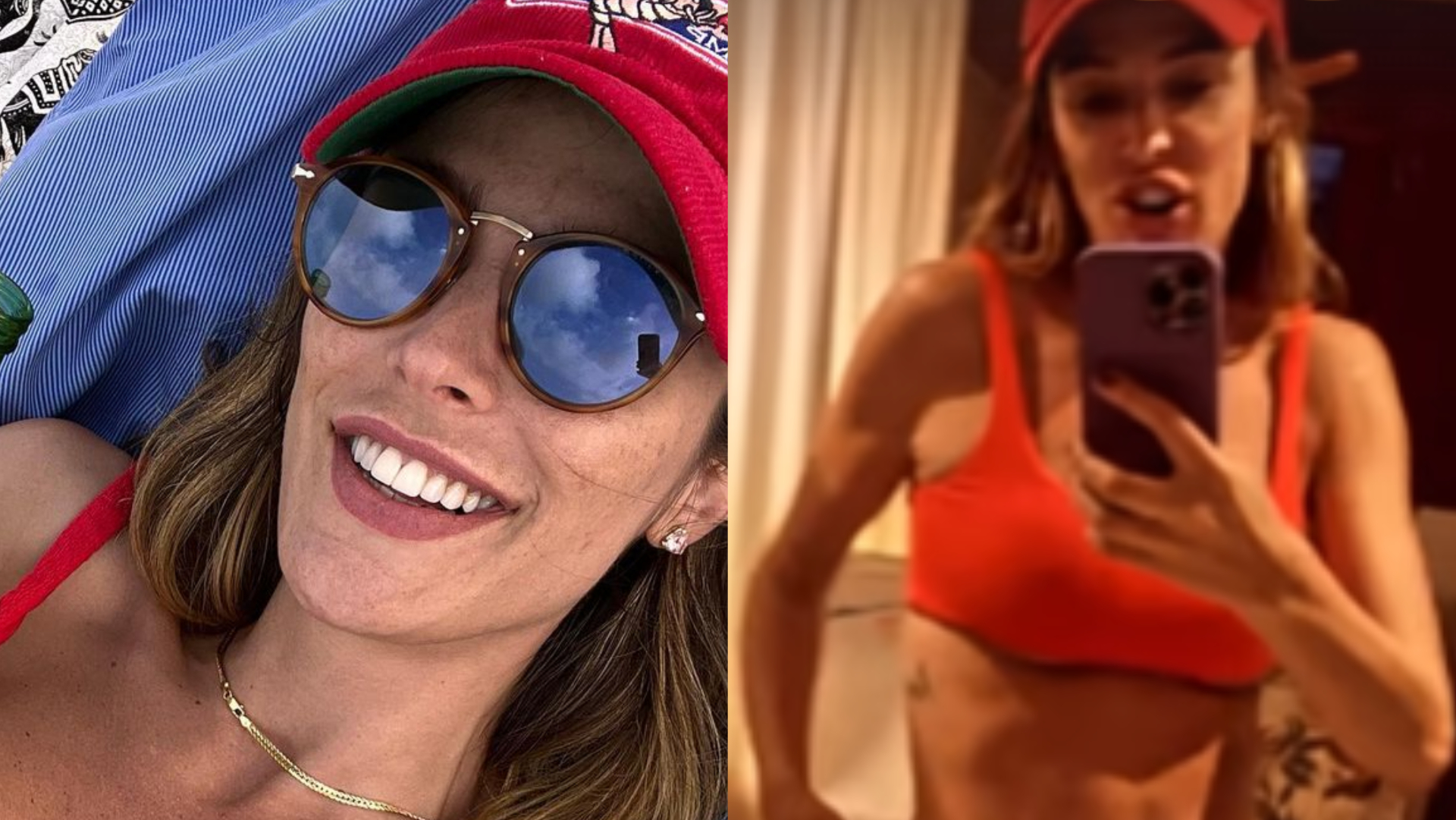 De biquíni, Rafa Brites exibe corpão e se exalta: ”Essa mulher não tem dois filhos”