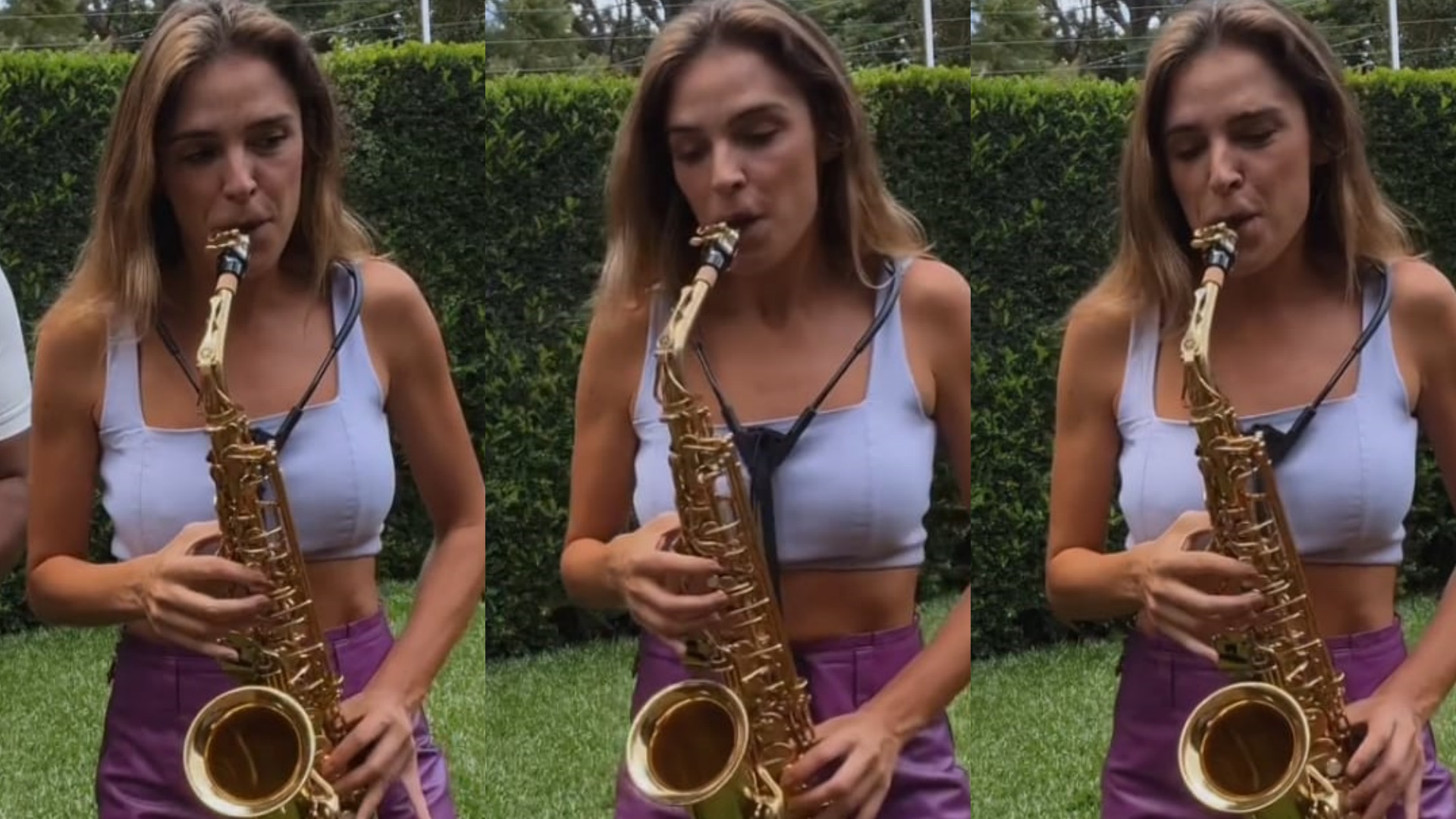 Rafa Brites surpreende ao tocar hit de Léo Santana no saxofone: “Um fenômeno”