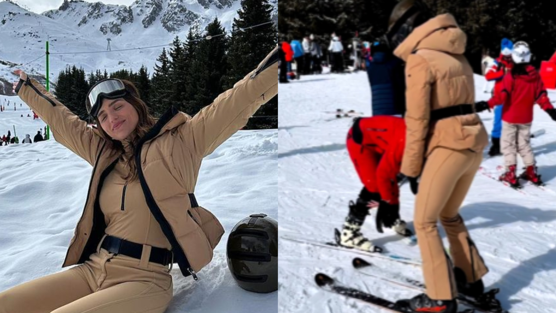 Rafa Kalimann curte viagem na França e esquia pela primeira vez: ”Frio na barriga”