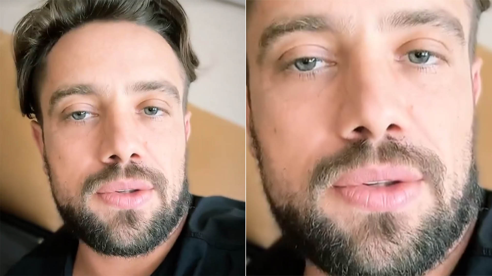 Internado no hospital, Rafael Cardoso aparece pela primeira vez na web