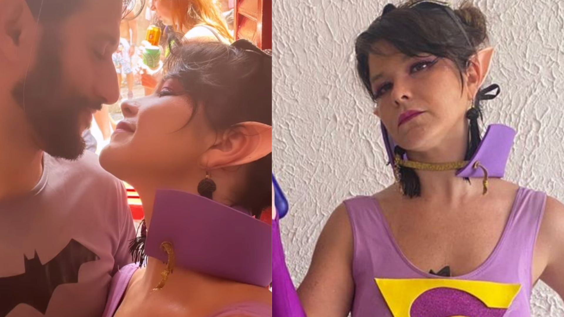 Com os atributos em destaque, Samara Felippo curte Carnaval de Recife com o namorado: “Flagra”