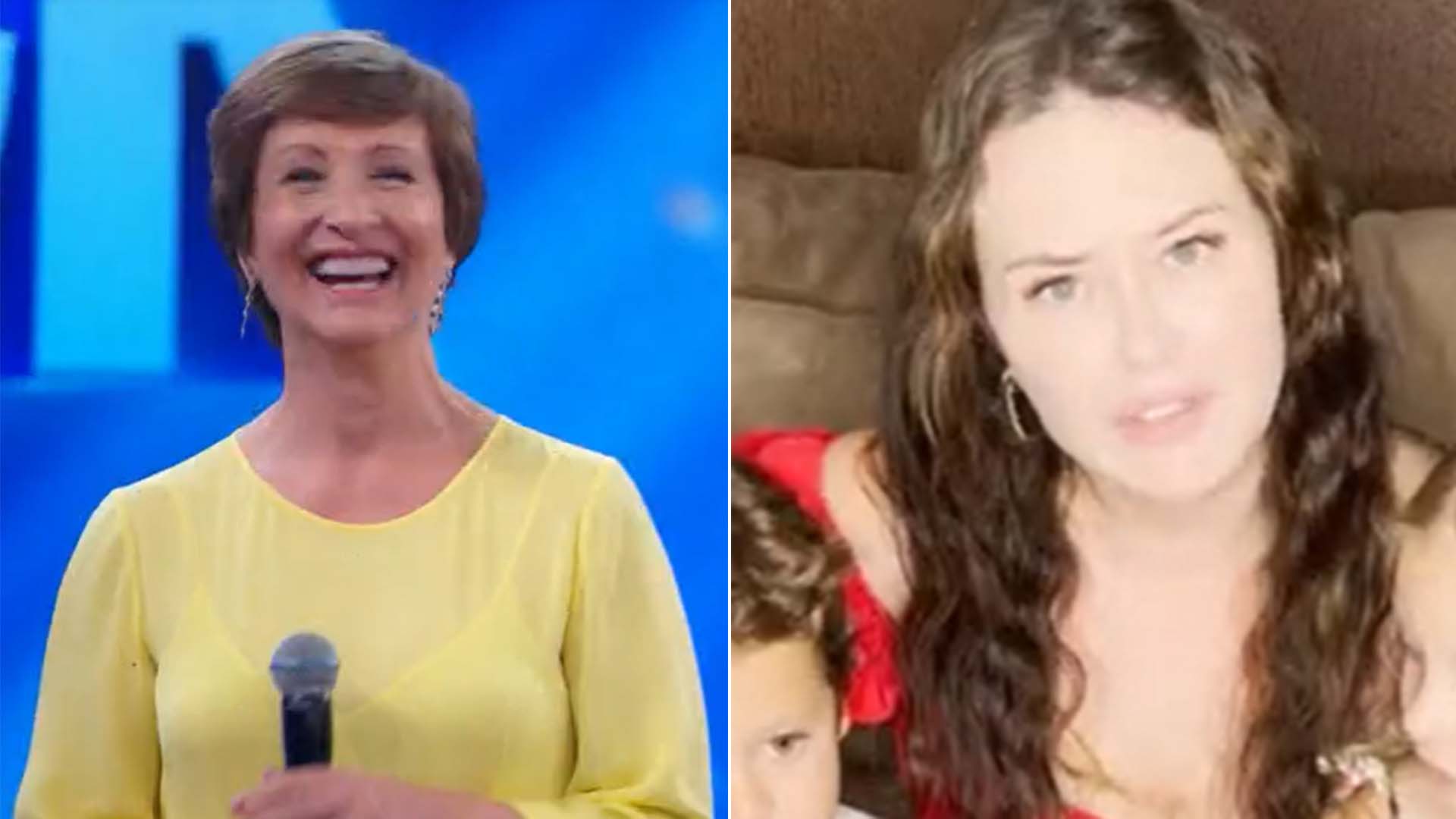 Filha de Sonia Bridi, Mari Bridi aparece no ‘Domingão’ com os filhos