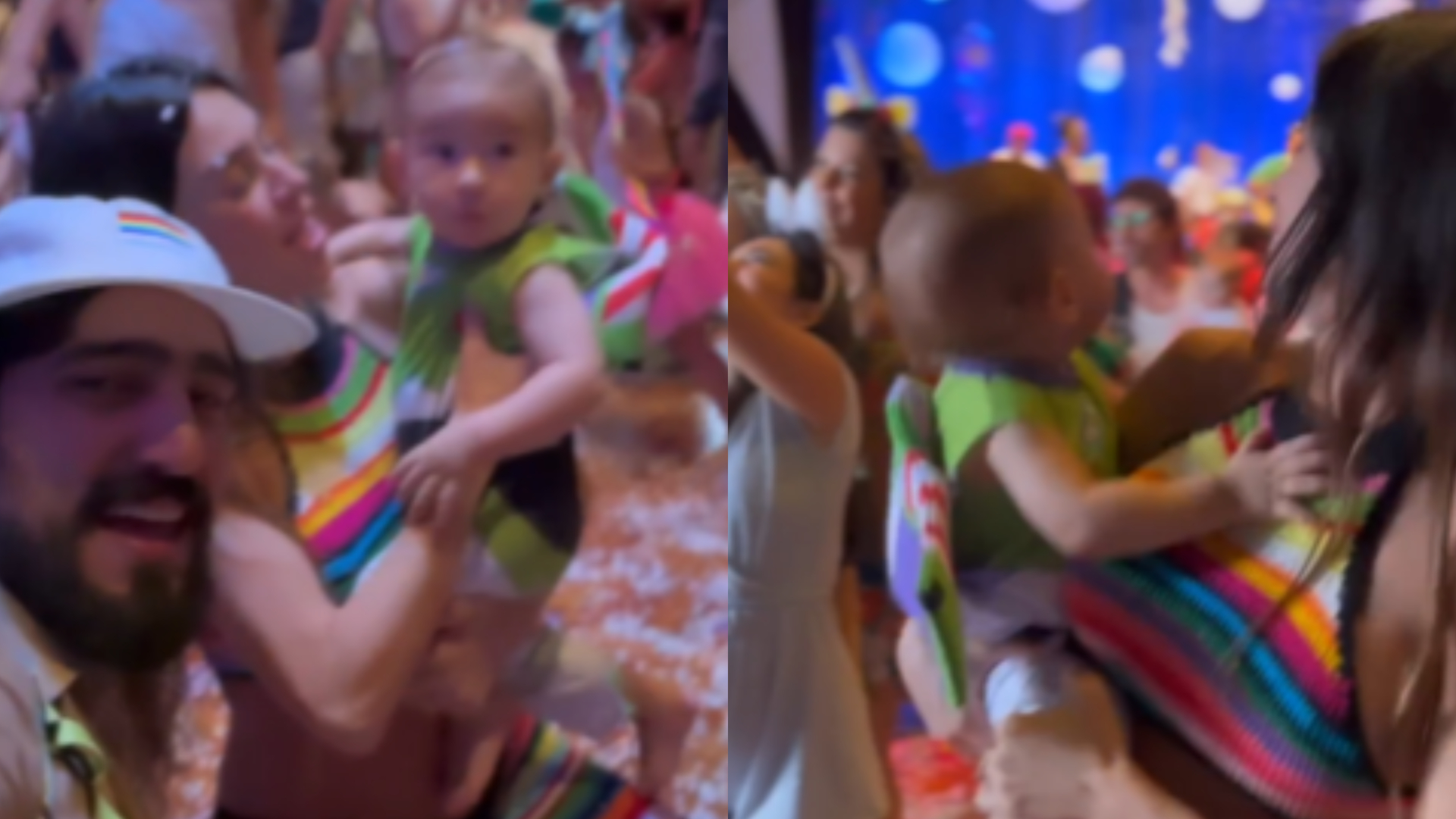 Filho de Thaila Ayala e Renato Góes esbanja fofura ao surgir fantasiado em festa de Carnaval