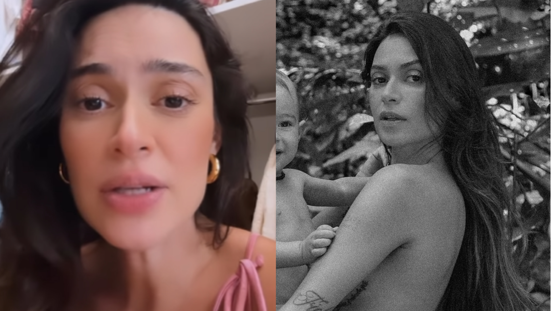 Thaila Ayala posta fotos nua com o filho e manda recado após críticas: ”Zero paciência”