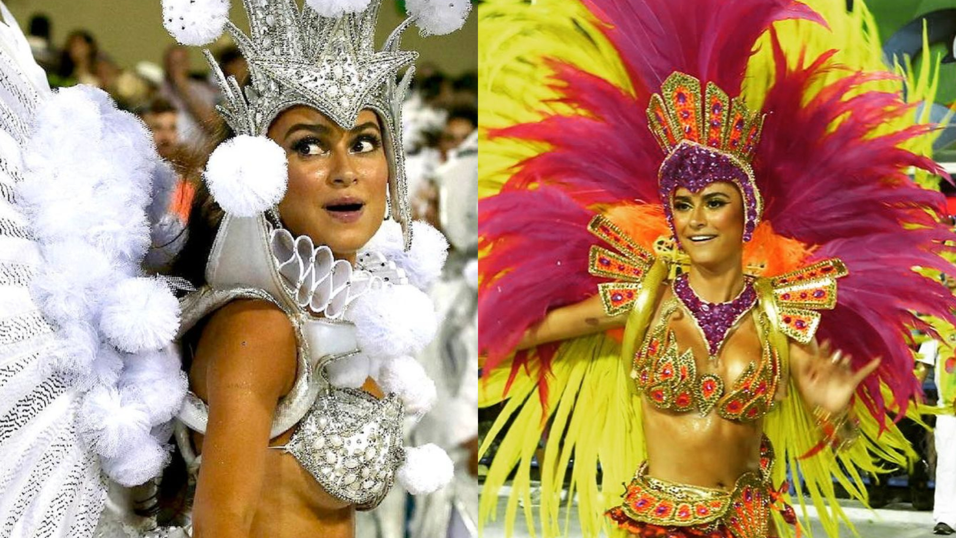 Thaila Ayala relembra desfiles de Carnaval e rebate crítica de seguidora: ”Incoerência”