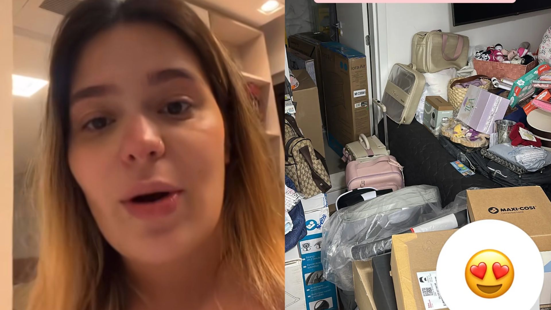 Viih Tube se emociona ao entrar pela primeira vez no quarto da filha