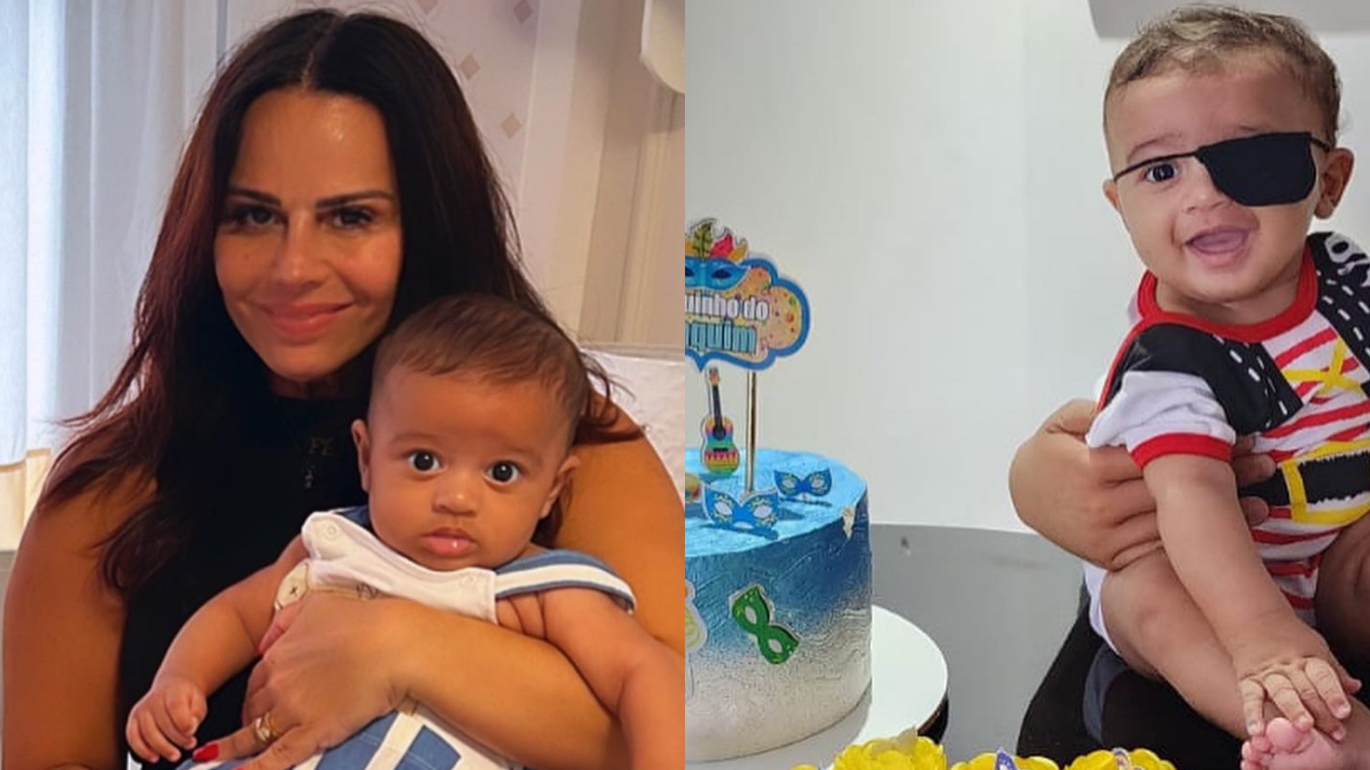 Filho de Viviane Araújo surge fantasiado de pirata em seu mesversário: “Que lindeza”