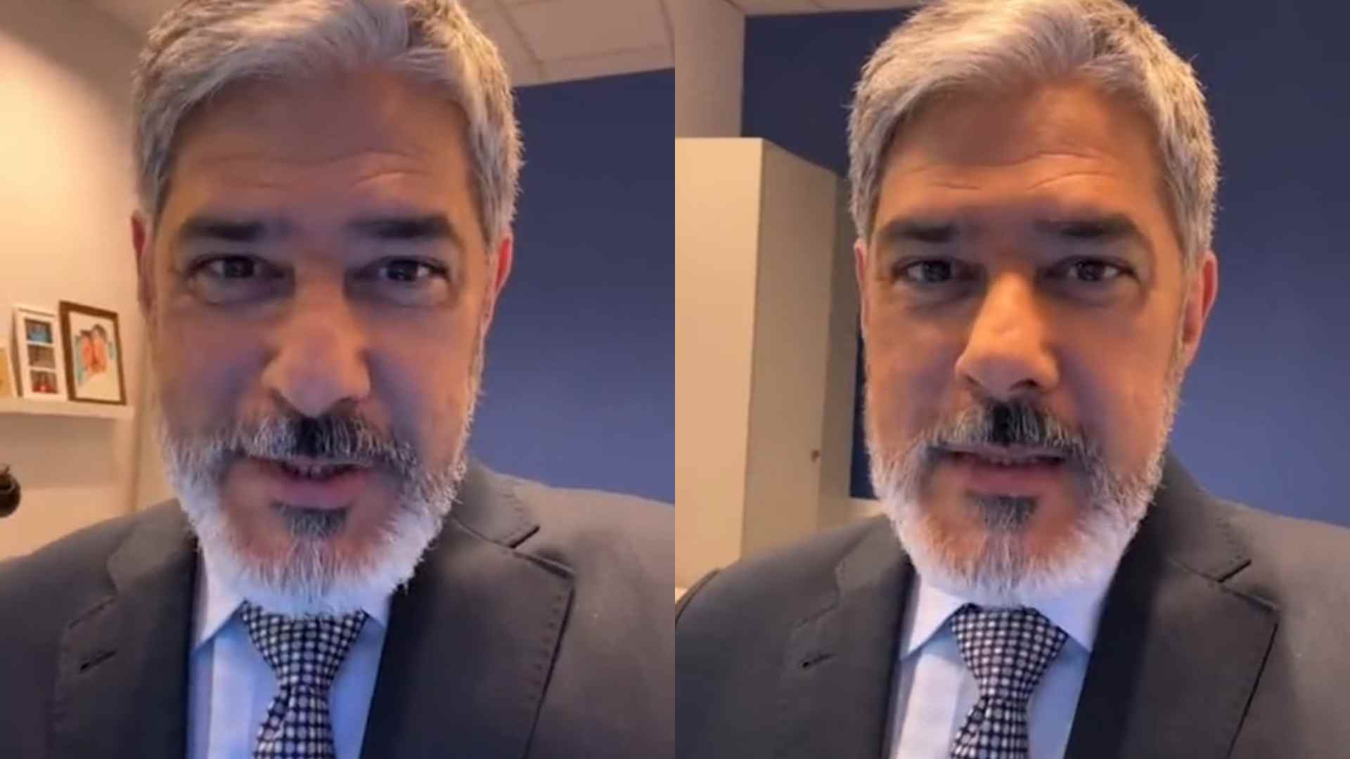 Em live, William Bonner ironiza boatos de morte: “Lamento muito desapontar”