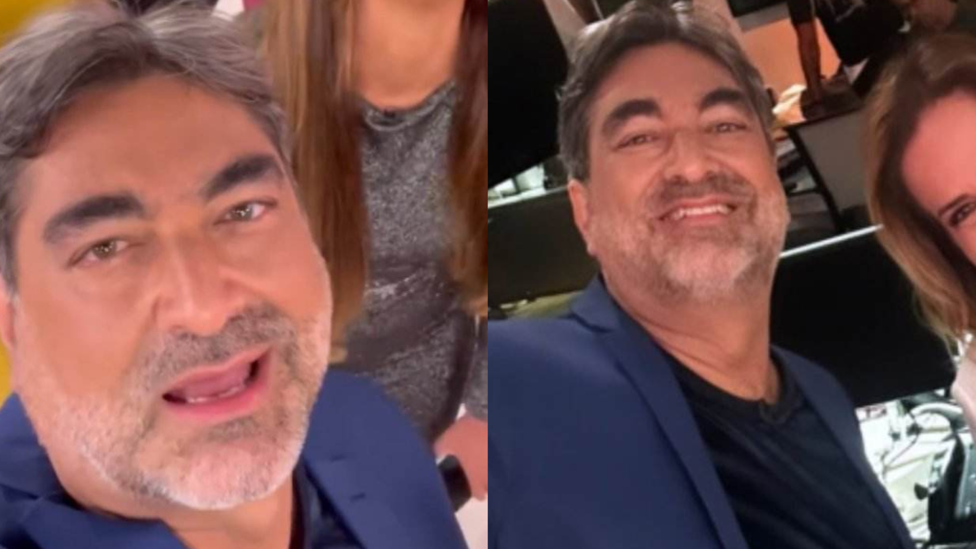 Voltou? Zeca Camargo aparece no estúdio do ‘Fantástico’: ”Gloria”