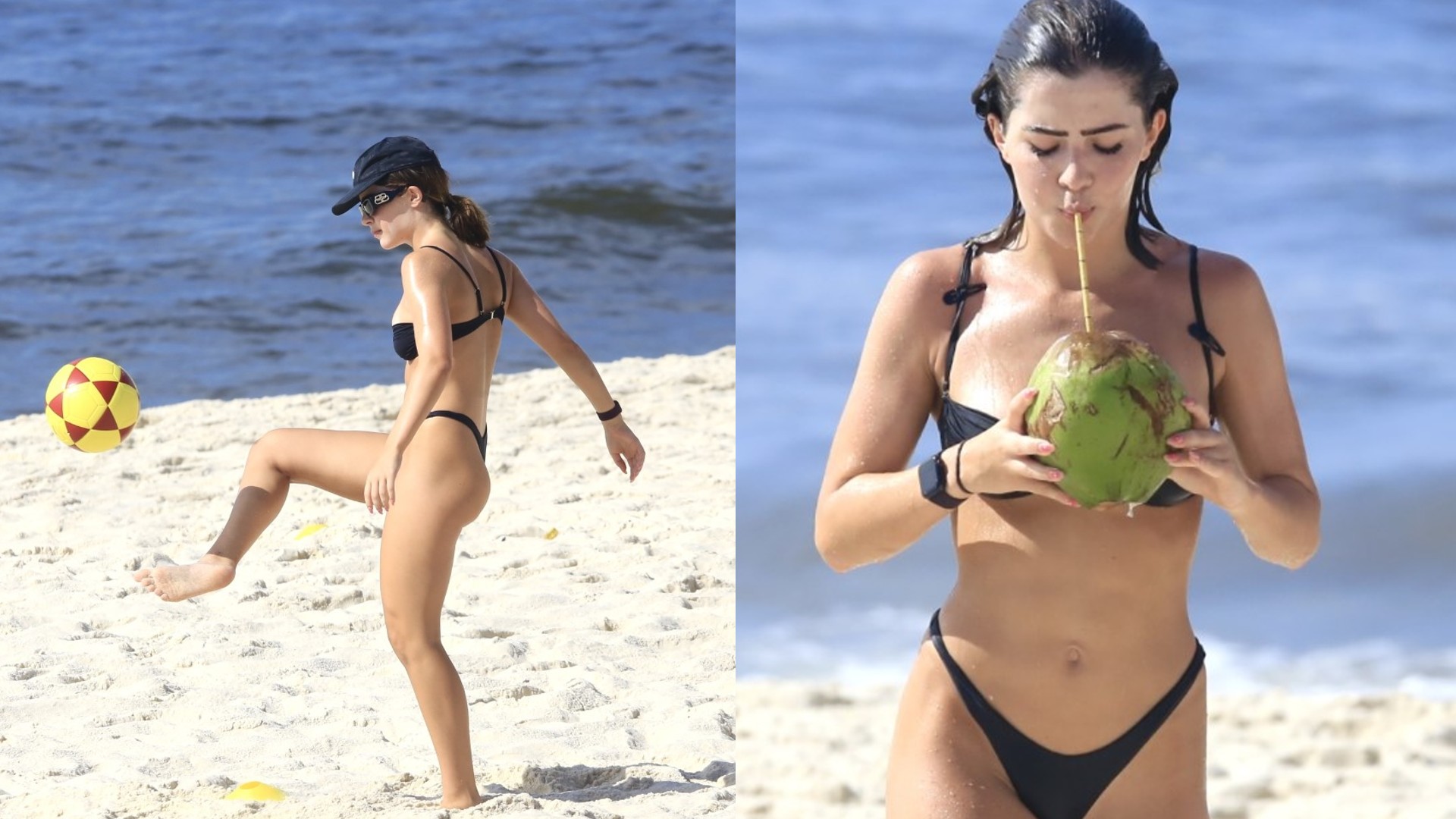 Após ser hospitalizada, Jade Picon se recupera e curte manhã na praia
