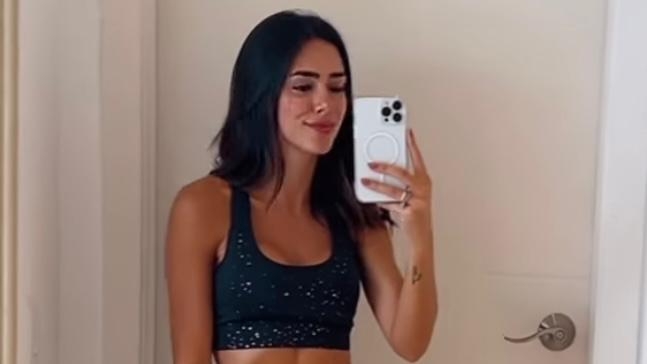 Bruna Biancardi exibe look fitness e boa forma em dia de treino