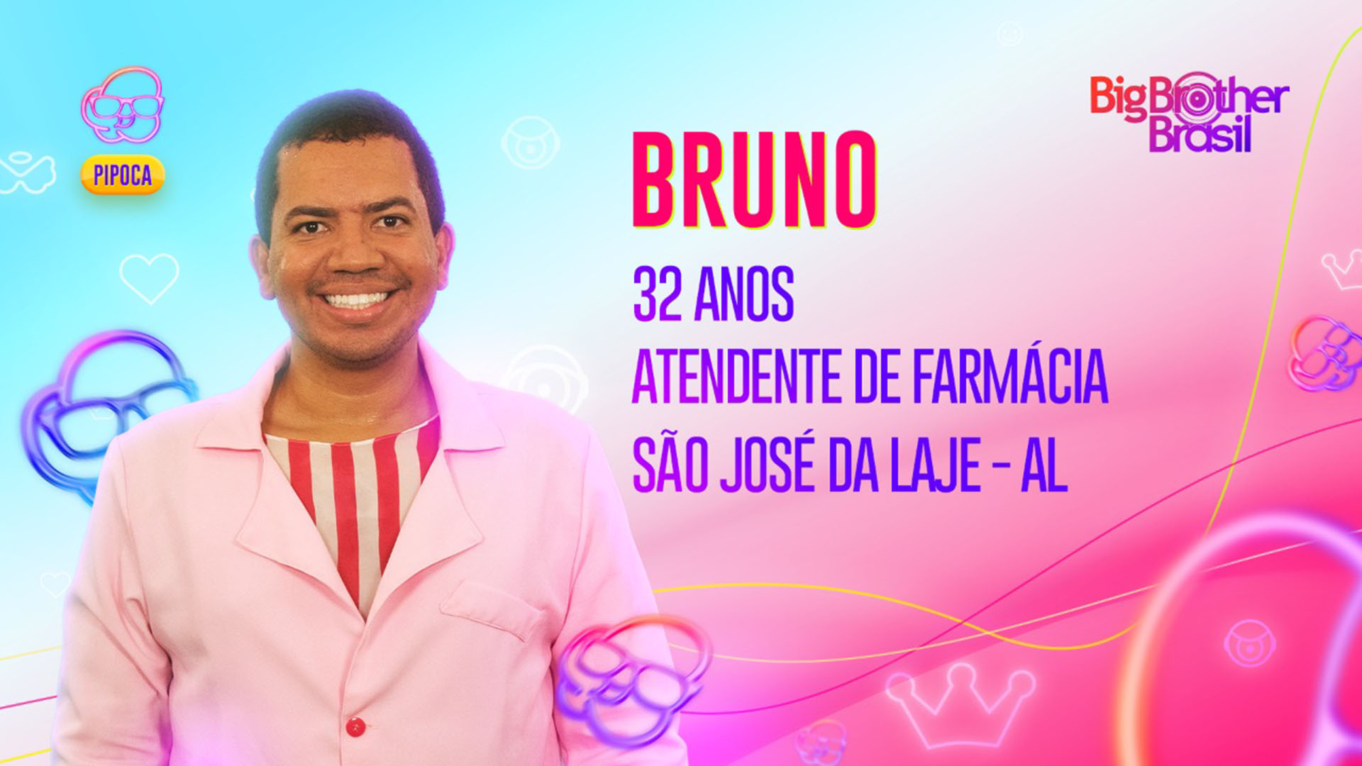 BBB 23: Bruno, da Pipoca, revela como é a sua personalidade