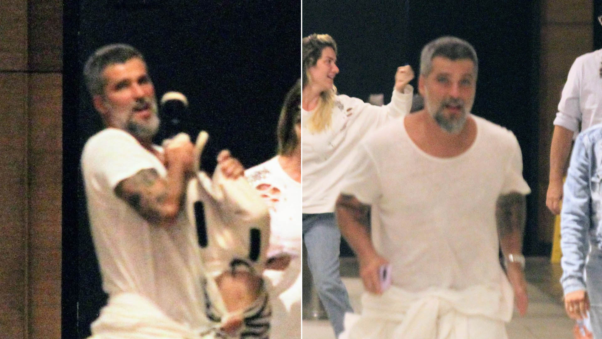 Bruno Gagliasso se joga na ‘farra’ com os filhos no shopping