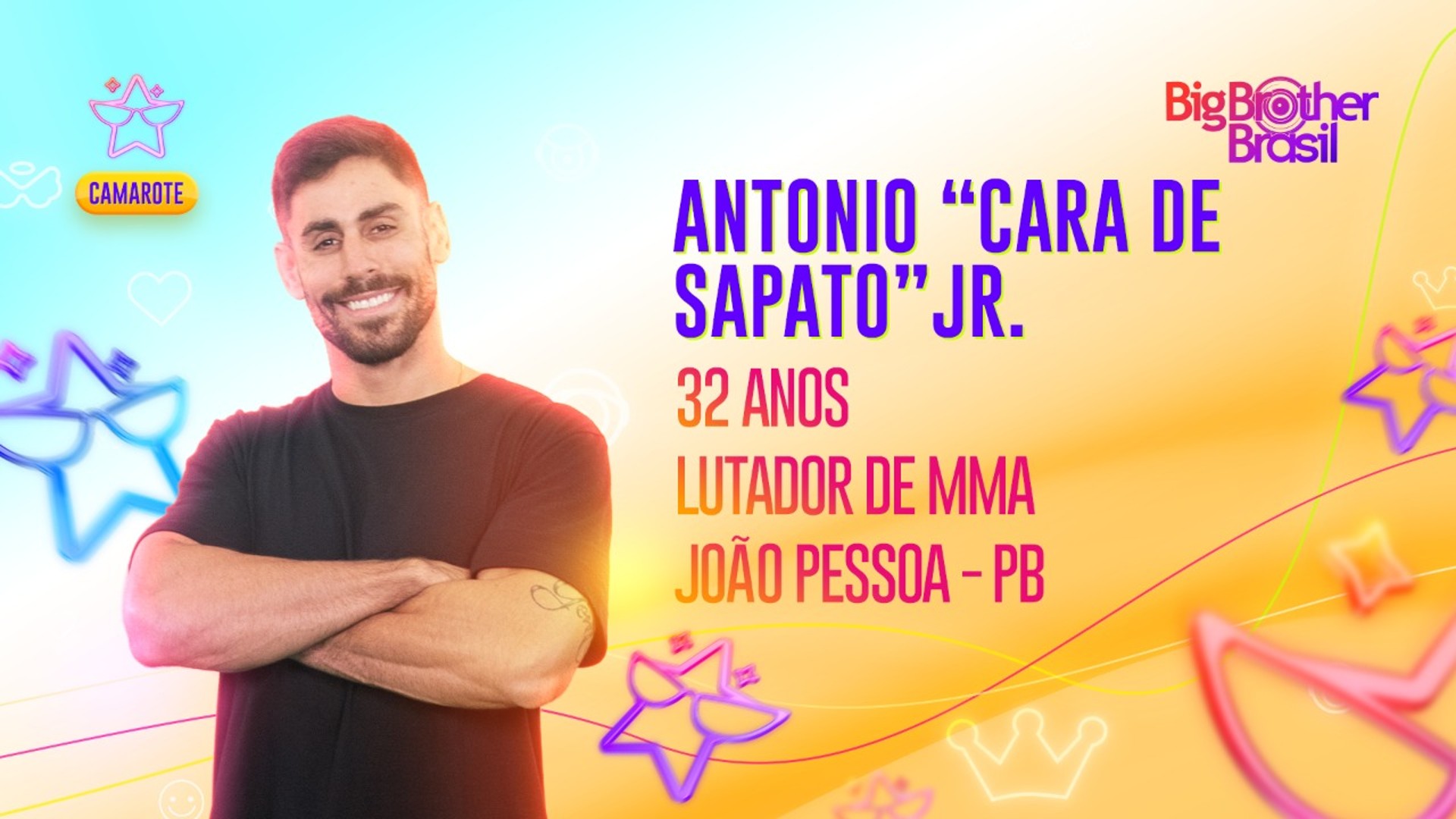 BBB 23: lutador de MMA e amigo de Medina, Antonio “Cara de Sapato” é novo camarote