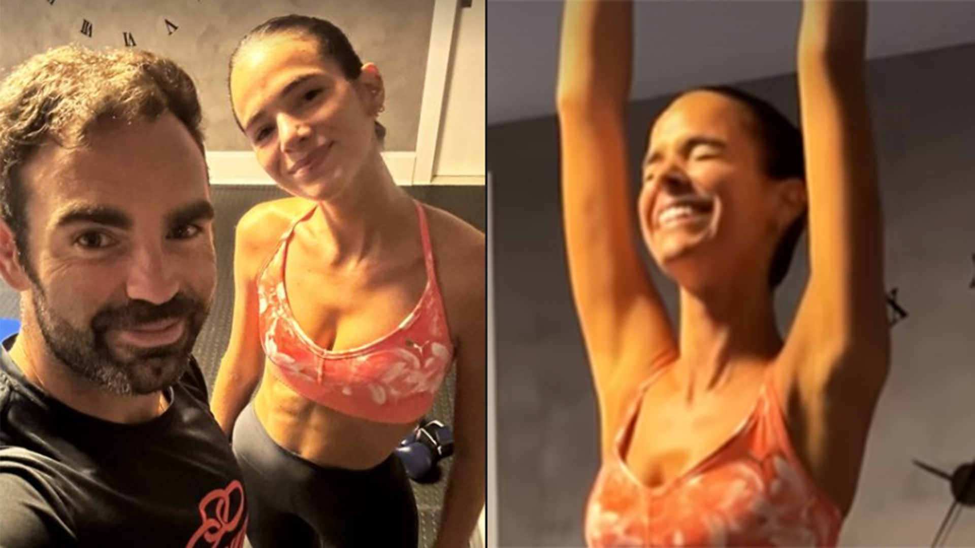 Bruna Marquezine surge magérrima durante treino com personal