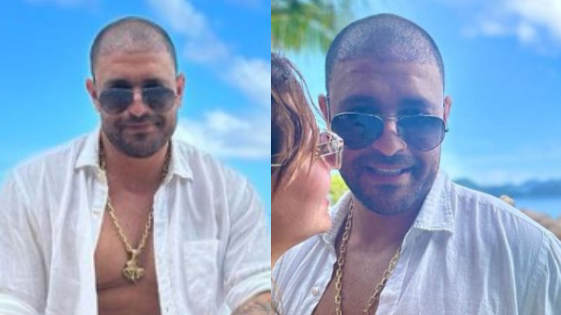 Diogo Nogueira abre álbum de fotos com a namorada, Paolla Oliveira: “Casalzão!”