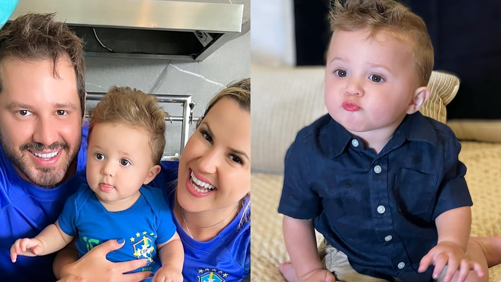 Dony De Nuccio e Larissa Laibida celebram os 11 meses do filho: “Que delícia ter comemorado cada conquista sua”