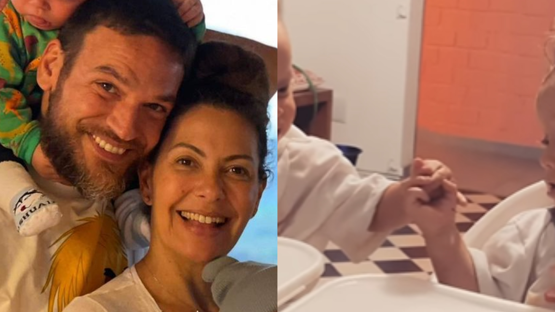 Gêmeos de Emilio Dantas e Fabiula Nascimento surgem em clique emocionante: ”Amizade”