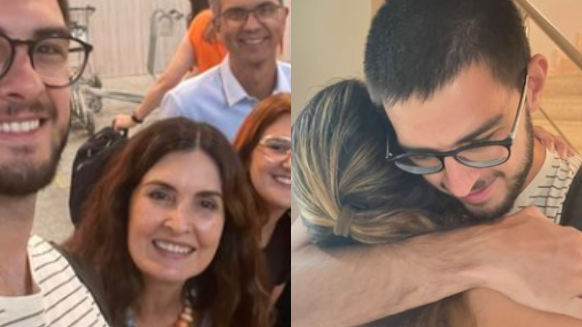 Fátima Bernardes se despede do filho, Vinícius Bonemer: ”O coração aperta”