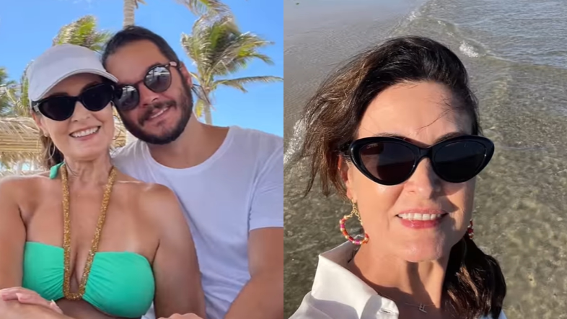 Fátima Bernardes encanta seguidores com fotos de férias em família