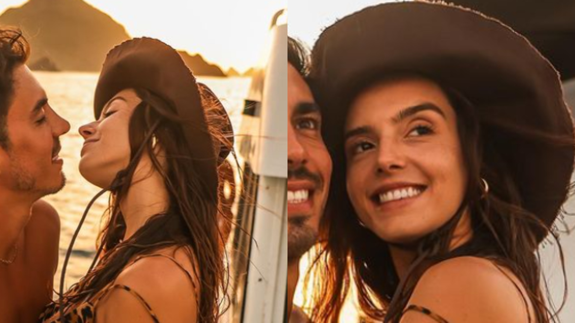 Giovanna Lancellotti protagoniza momento romântico em viagem de barco com namorado