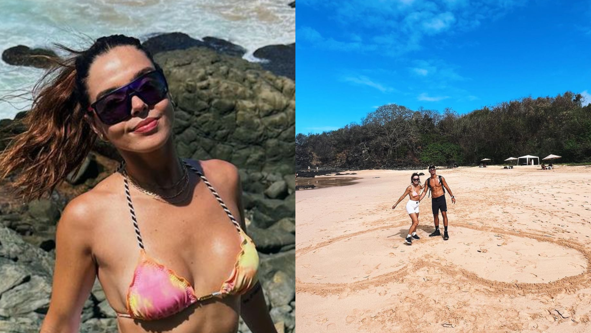 Giovanna Lancellotti abre álbum de fotos e recorda primeira viagem a Noronha: ”Bato cartão aqui”