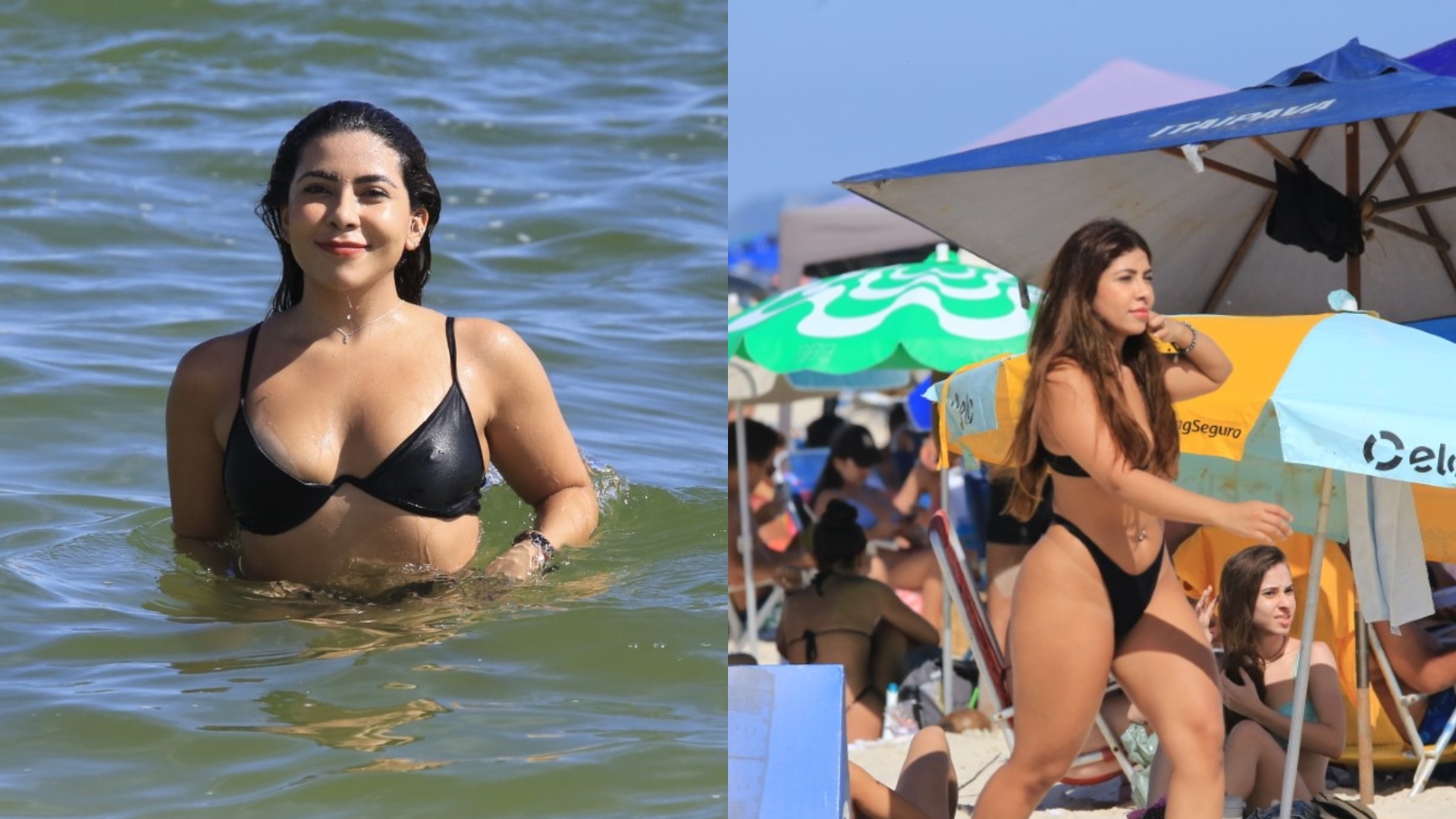 De biquíni, Ingrid Ohara curte dia de sol no Rio de Janeiro para renovar bronzeado
