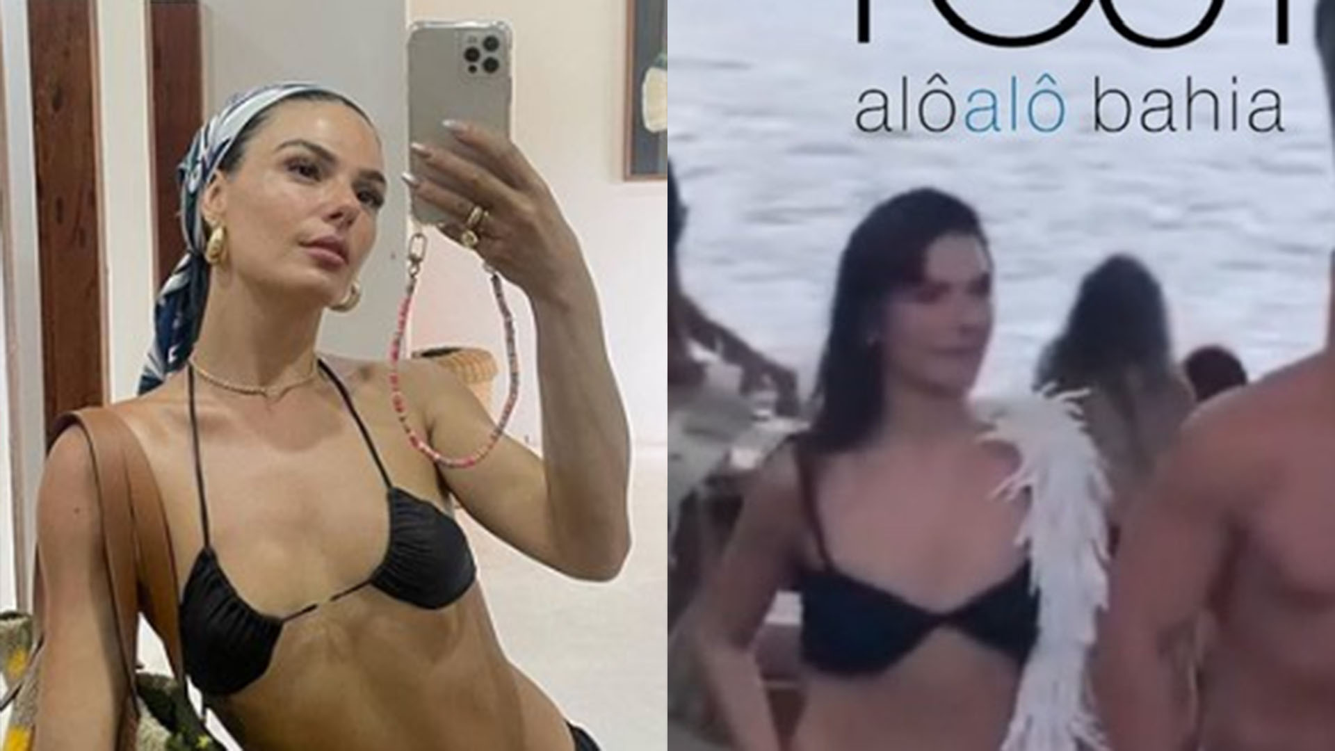 Isis Valverde é fotografada ao lado de empresário bonitão na Bahia