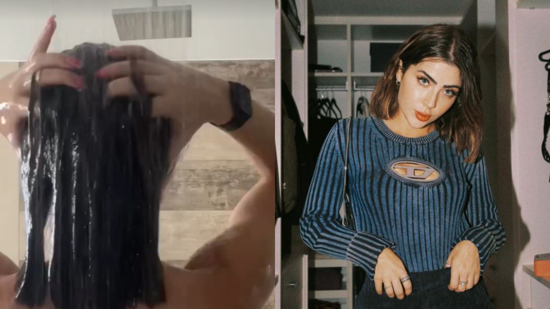 Jade Picon eleva temperatura da internet ao surgir tomando banho