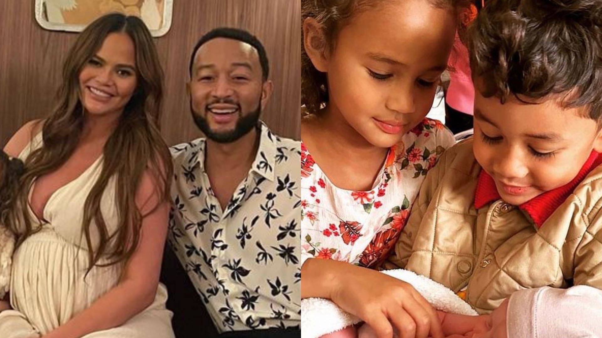 Que linda! John Legend exibe primeira foto da filha recém-nascida: “Transbordando de amor!”