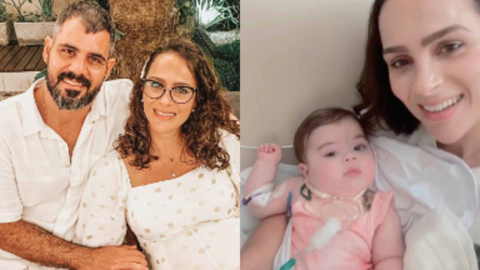 Filha de Juliano e Leticia Cazarré deixa o hospital e vai para casa