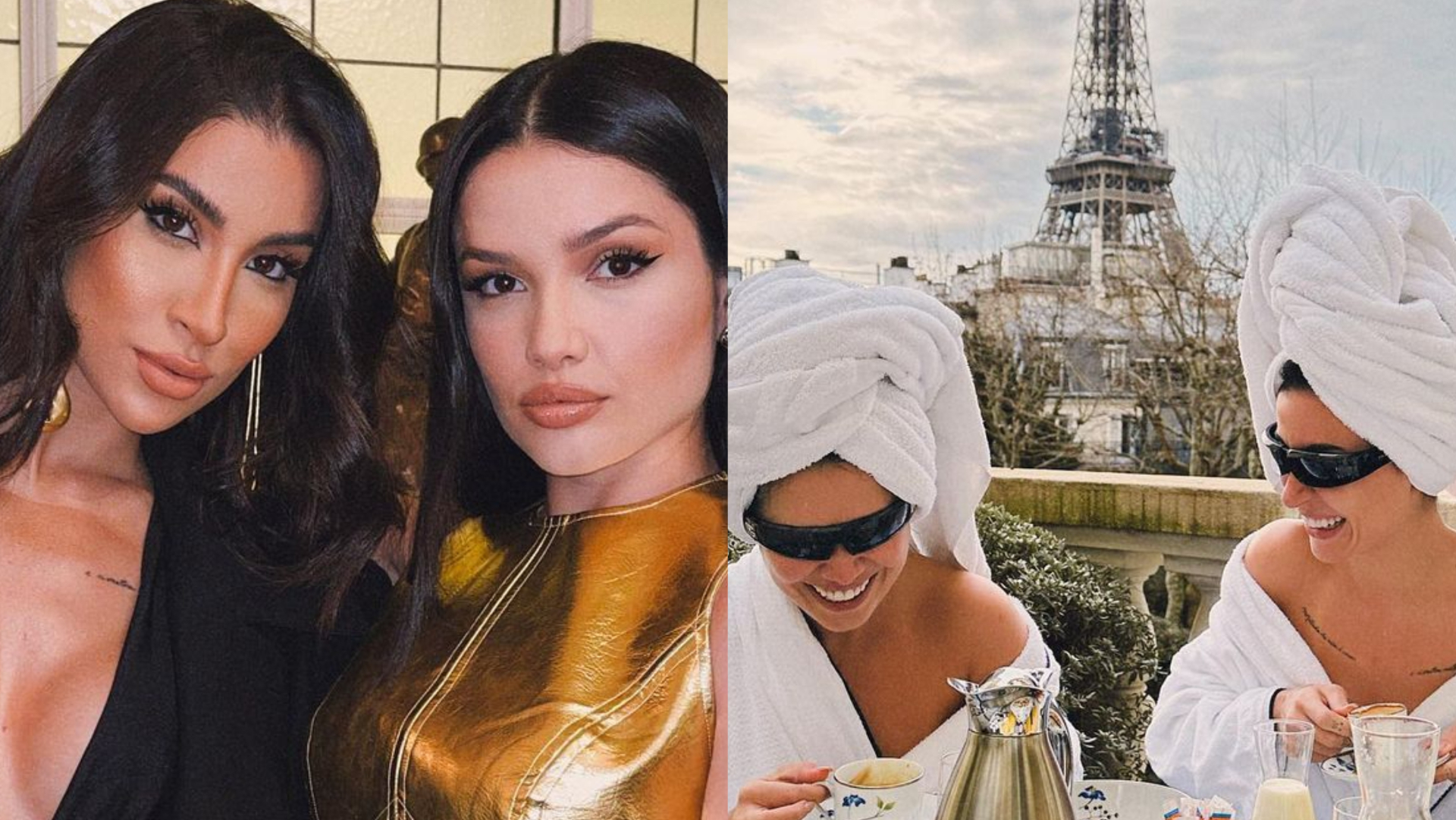 Juliette e Bianca Andrade posam juntas em Paris e fãs shippam: ”Casalzão de milhões!”