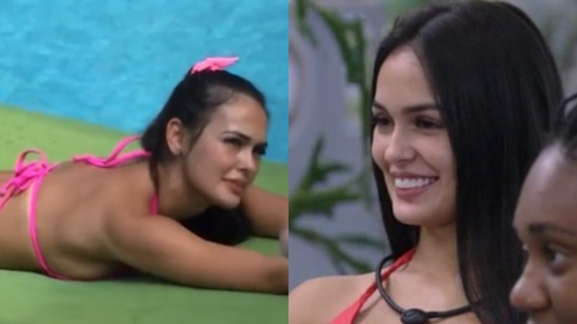 BBB23: De biquíni, Larissa Santos aproveita dia de calor e toma sol na piscina da casa mais vigiada do Brasil